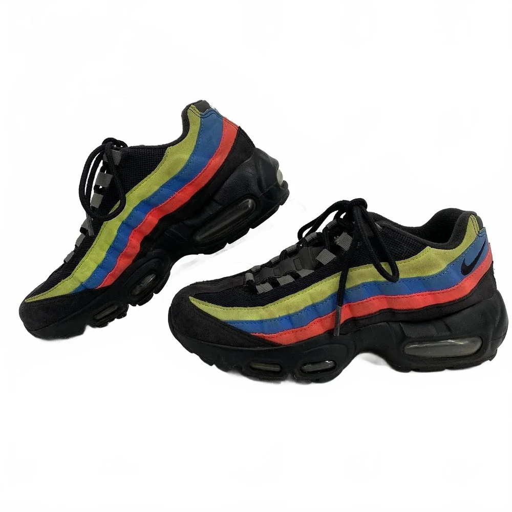 Nike Black Green Air Max 95 Sneakers | Girls’ Size 5 Regular
